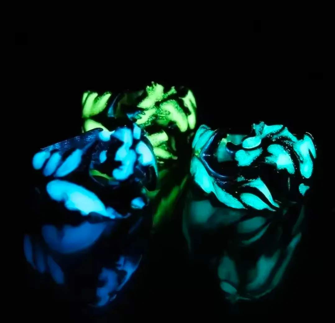 ​🐉🔥 Vintage Glow-in-the-Dark Dragon Adjustable Ring 🔥🐉