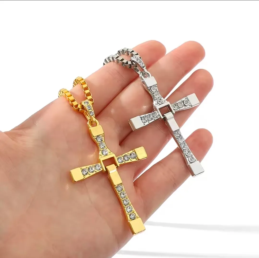 ​🏎‍🟀💨 Fast & Furious Dominic Toretto Iconic Cross Necklace 💨🏎‍🟀