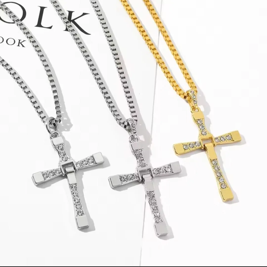 ​🏎‍🟀💨 Fast & Furious Dominic Toretto Iconic Cross Necklace 💨🏎‍🟀