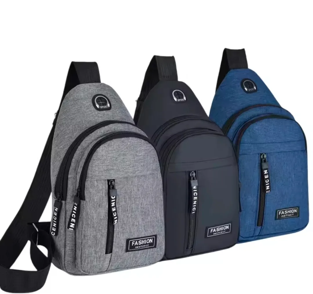 💥 Trendy Men's Crossbody Sling Bag with USB Charging Port 💥