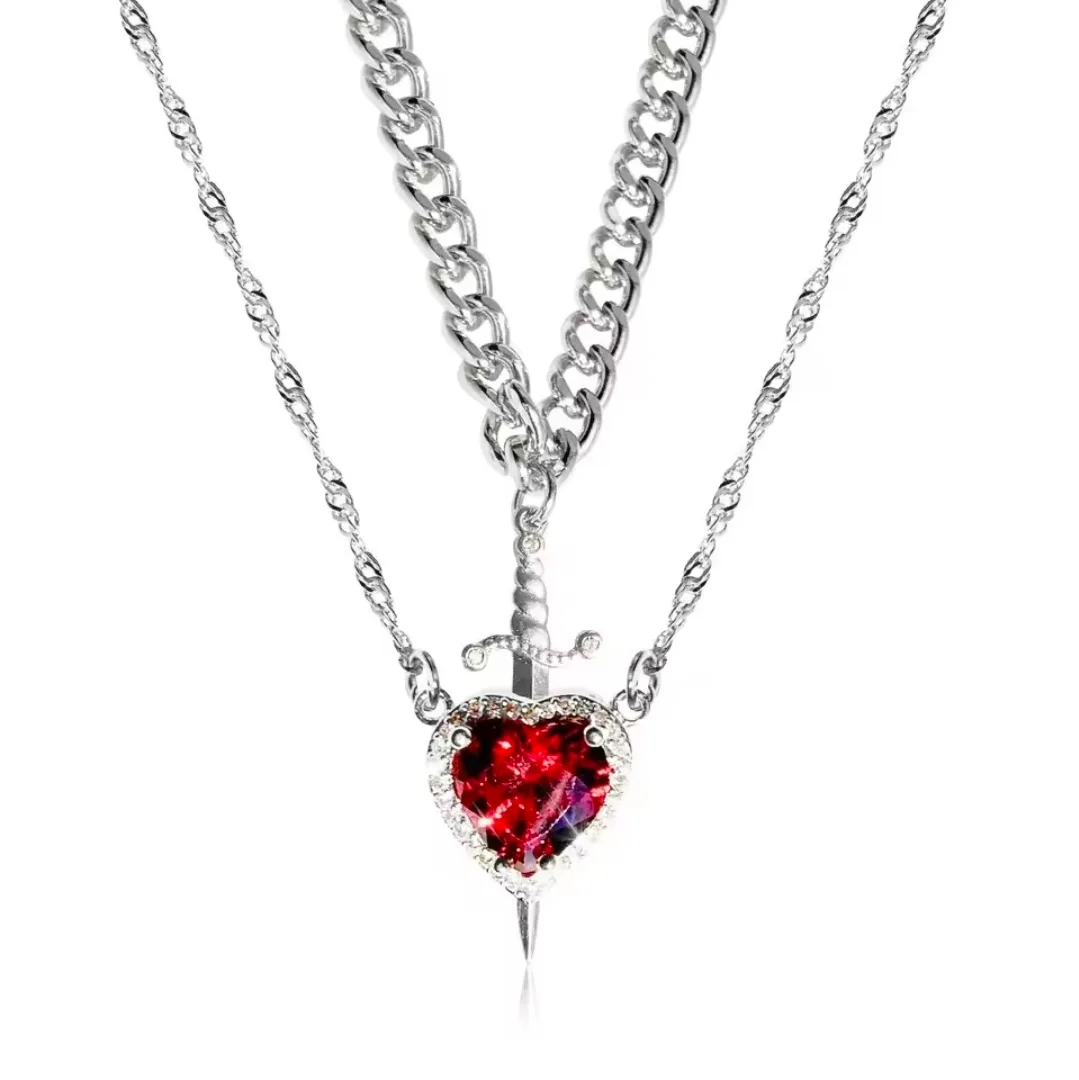 ​✨ Pierced Heart Layered Necklace ✨