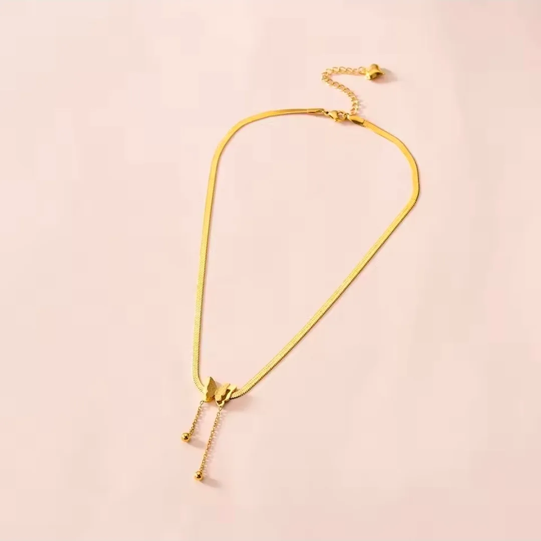 ​🦋 Gorgeous Butterfly Snake Chain Necklace 🦋