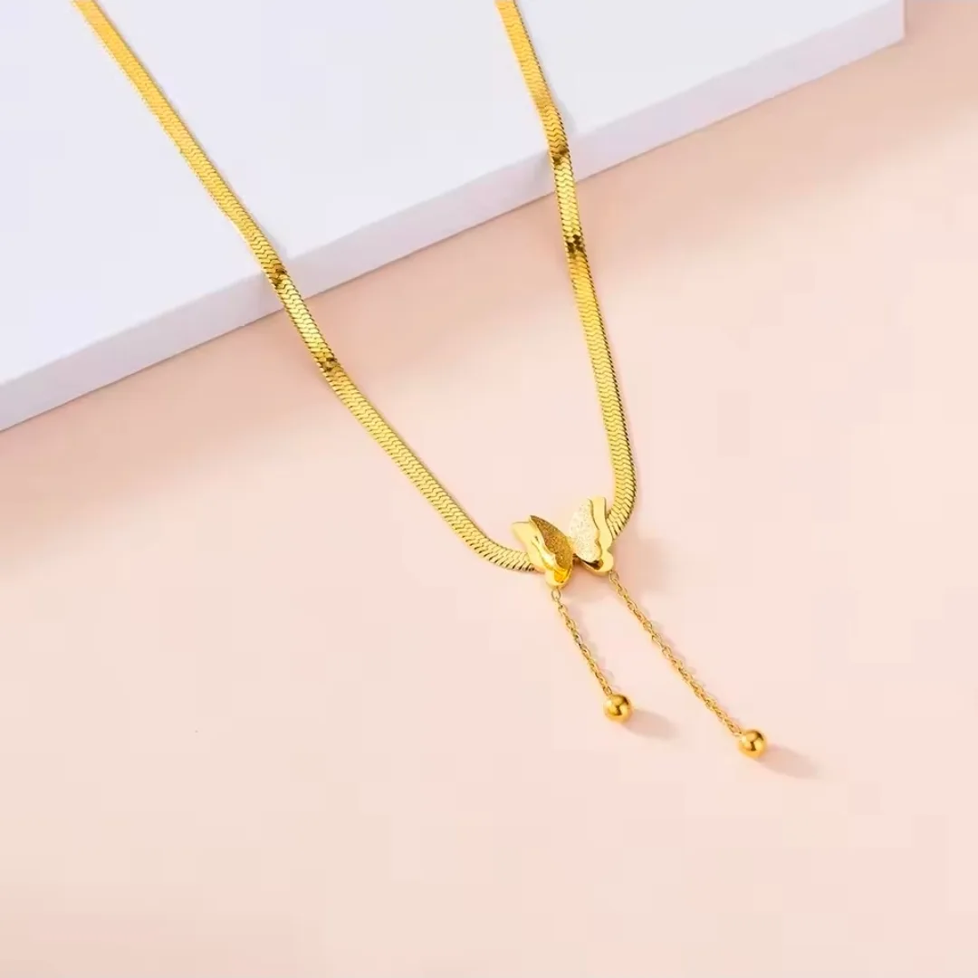 ​🦋 Gorgeous Butterfly Snake Chain Necklace 🦋