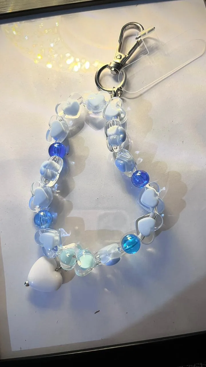 Customize beads keychain 