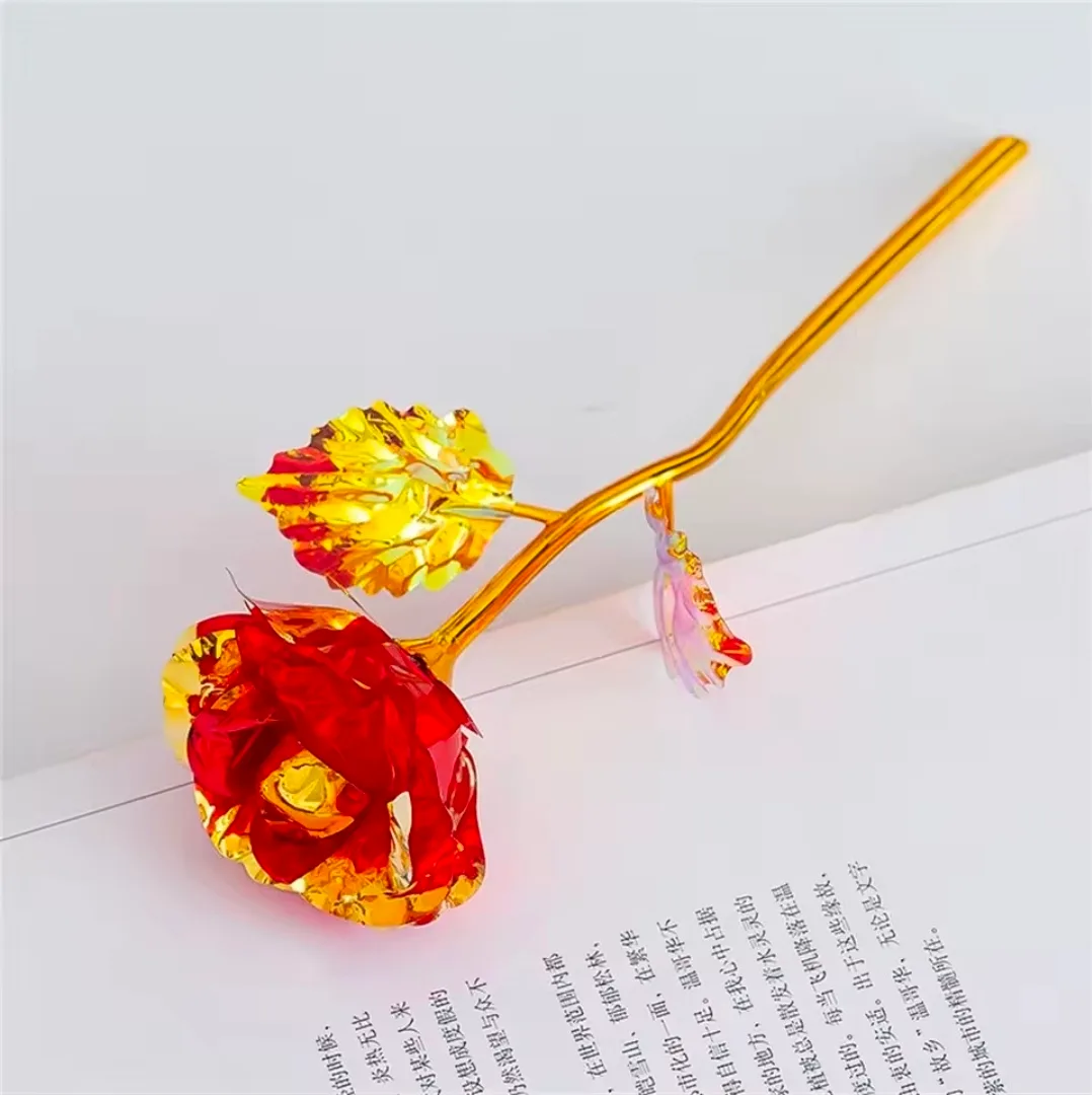 ​✨ Artificial Galaxy Rose with Gold Plated Stem ✨