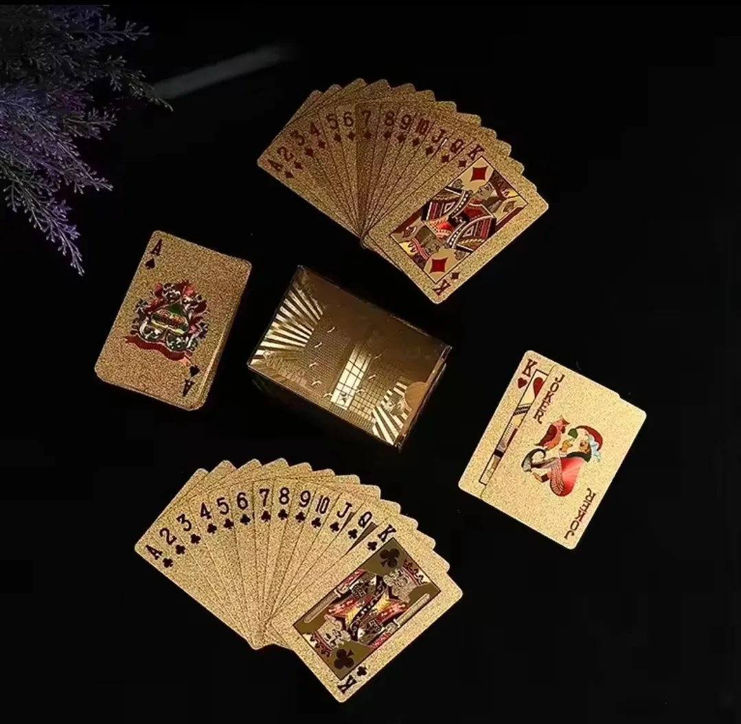 ​🃏 Elevate Your Game Nights with Premium Matte Gold Playing Cards! 🃏