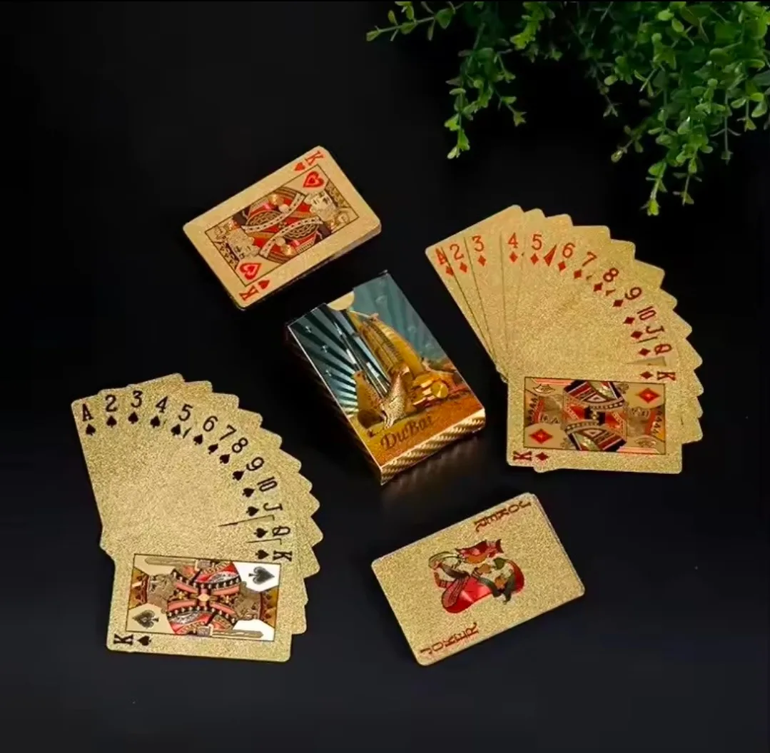 ​🃏 Elevate Your Game Nights with Premium Matte Gold Playing Cards! 🃏