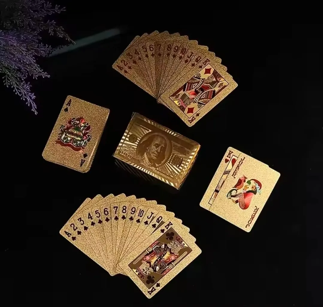 ​🃏 Elevate Your Game Nights with Premium Matte Gold Playing Cards! 🃏