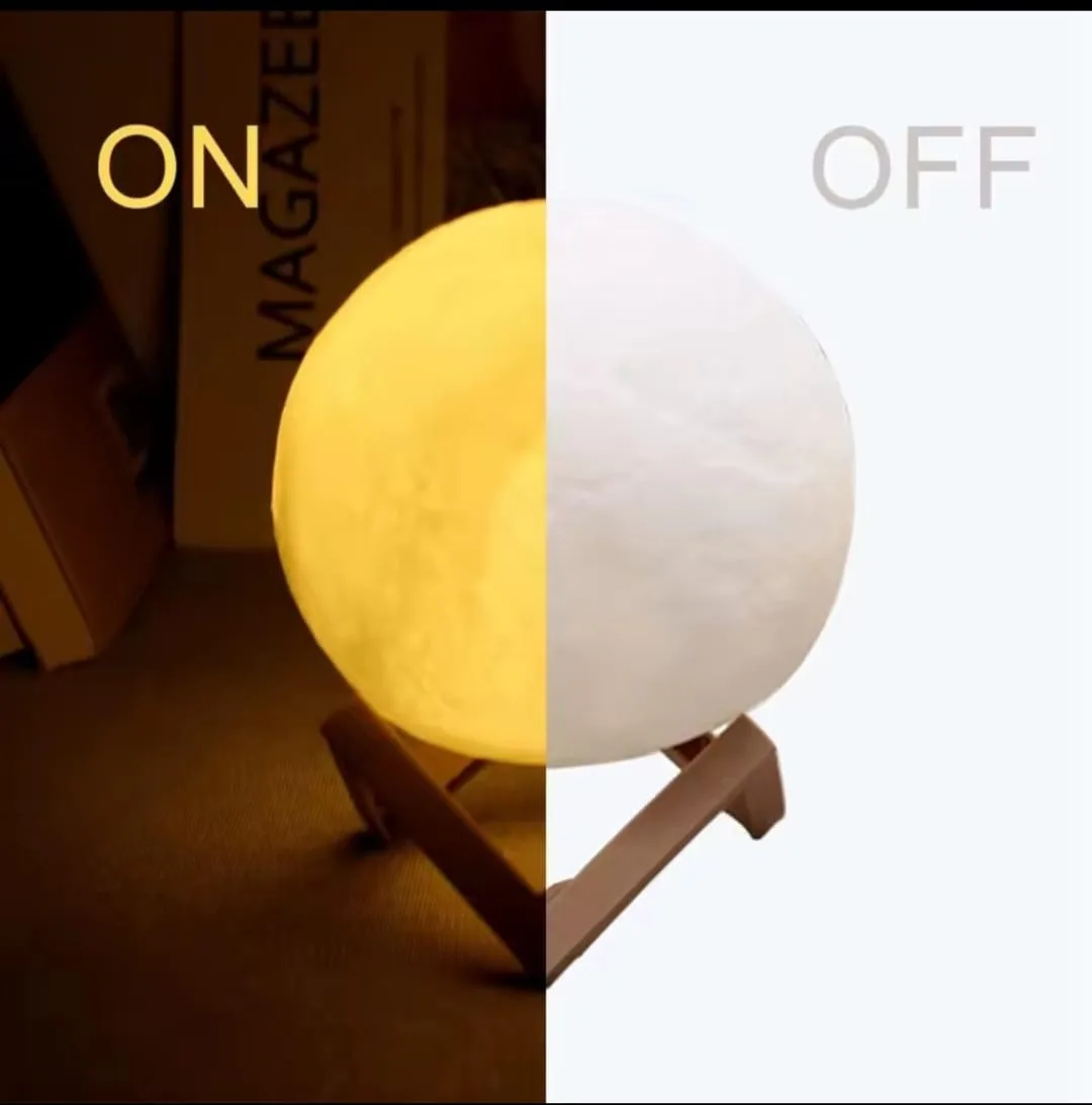 A Beautiful 3D Moon Lamp 🌙